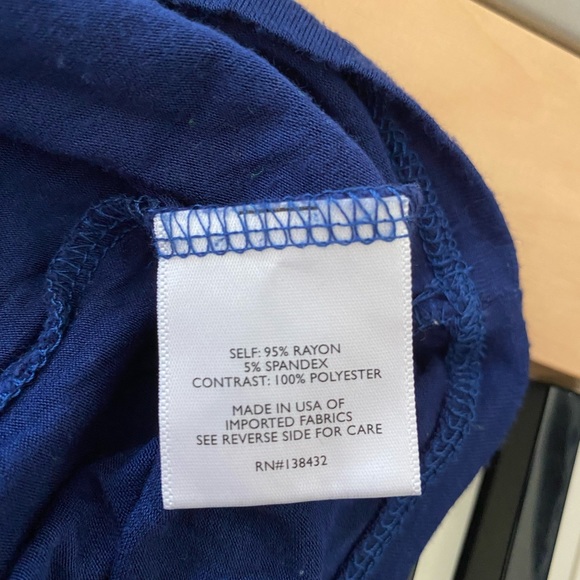 Fevour Modcloth Royal Blue High-Neck Tank - Picture 6 of 6